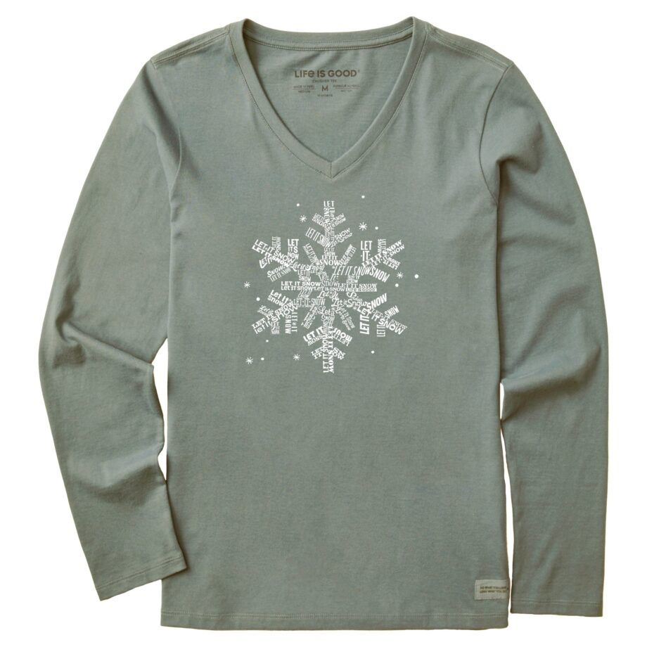 Women's Long Sleeve Crusher Tee, Long Sleeve Swearter VRLTEE018