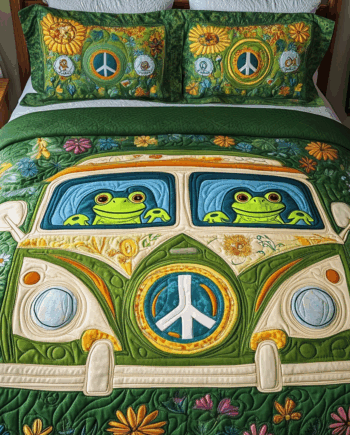 Zen Cruise 3-Piece Quilted Bedding Set Comforter Cover Bedding Set Soft Duvet Cover Set Cozy Bedding Set Comforter Sets