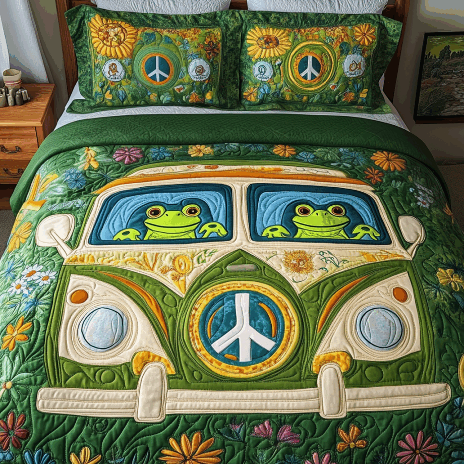 Zen Cruise 3-Piece Quilted Bedding Set Comforter Cover Bedding Set Soft Duvet Cover Set Cozy Bedding Set Comforter Sets
